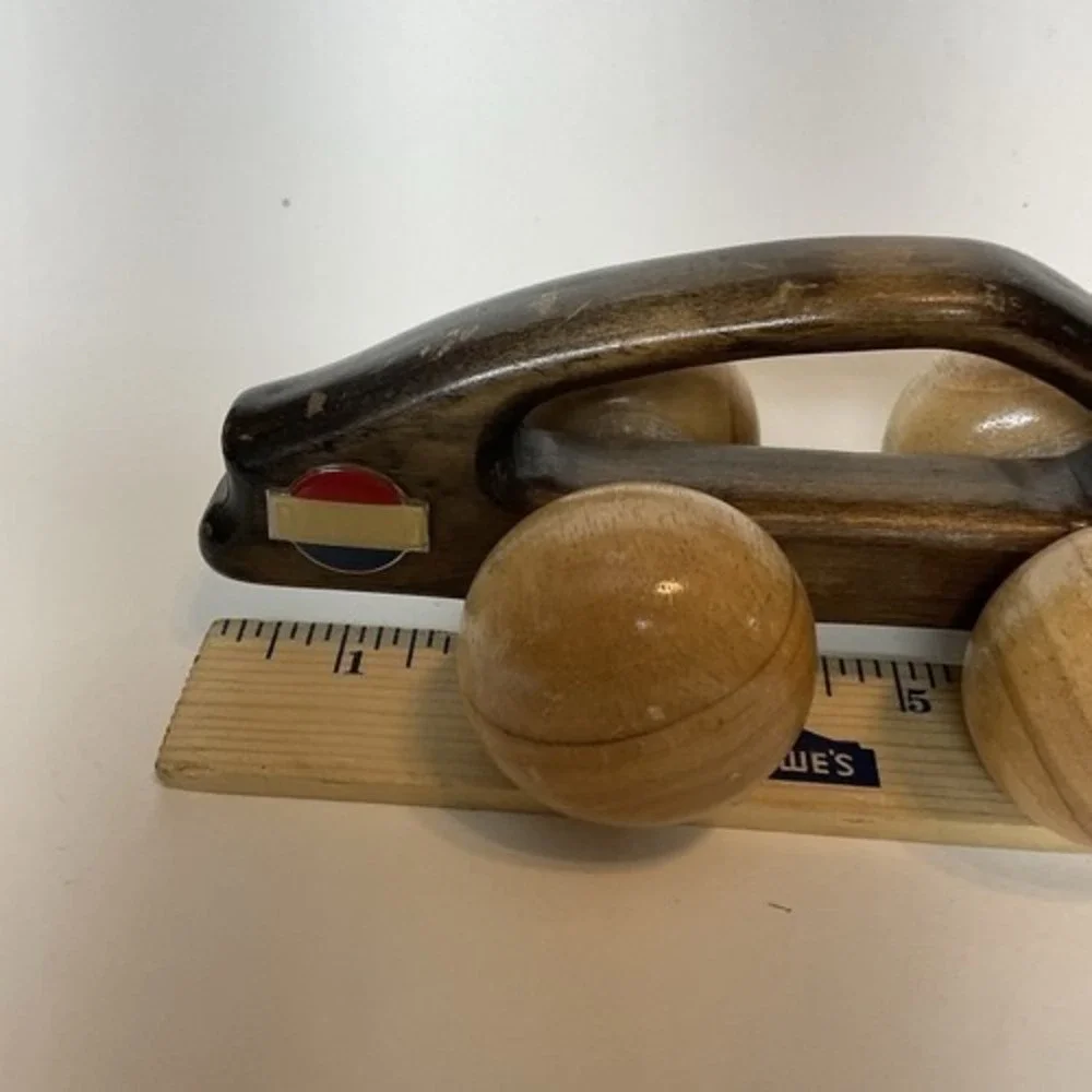 VTG Datsun 300ZX Handmade Solid Wood Back Massager/Kids Rolling Toy L10